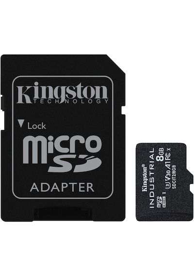 Kingston Sdcıt2-8gb 8gb Microsdhc Industrial C10 A1 Pslc Card + Sd Adapter Hafıza Kartı