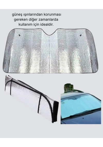 Astraltech Araba Güneşliği Alüminyum Yansıtıcı Yüzey 160x120 Cm