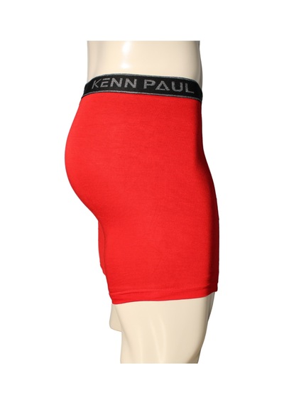 Kennpaul Bambu Uzun Paçalı Sporcu Boxer -kırmızı Nefes Alır, Konforlu Kırmızı