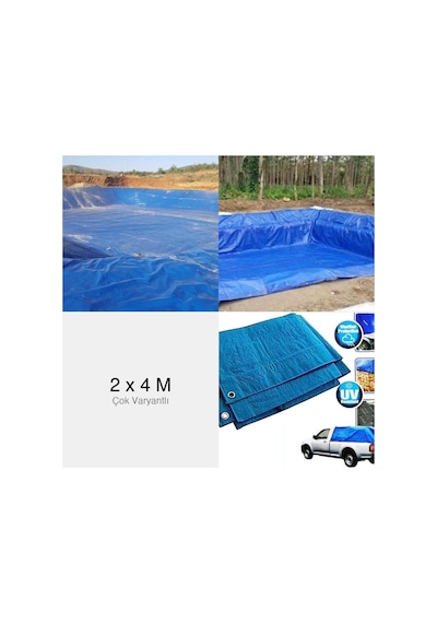 2x4 Ebatlı Pvc Branda Gölgelik Su Geçirmez Çadır M² 2 X 4 Mt