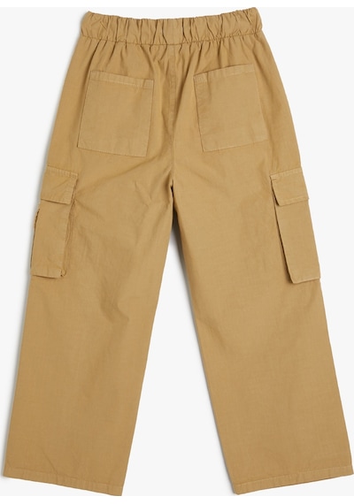 Koton Kargo Pantolon Geniş Paça Beli Bağlamalı Pamuklu Deve Tüyü 4skb40097tw 4SKB40097TW100 Taba Koton Kargo Pantolon Geniş Paça Beli Bağlamalı Pamuklu Deve Tüyü 4skb40097tw 4SKB40097TW100 Taba