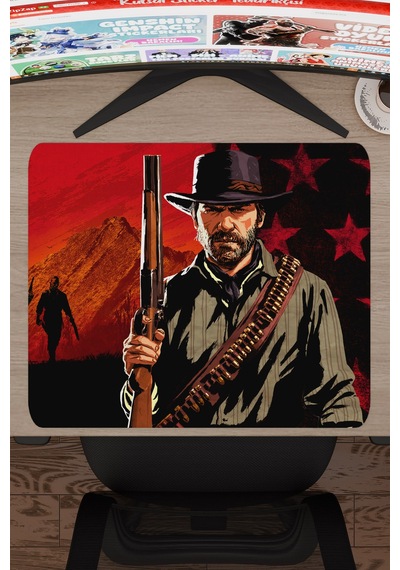 Red Dead Redemption 2 Dikişli Kauçuk Oyuncu Mousepad V3 - 48x40 Xl Gaming Mouse Pad