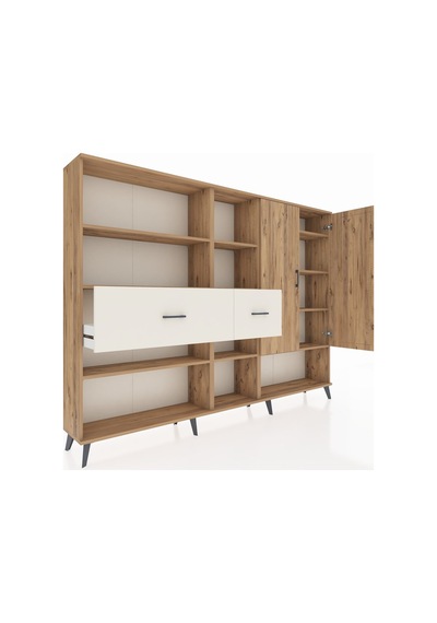 Arges Dolap 10 Raflı 2 Çekmeceli 2 Kapaklı 220x30x163 Çam-çam/ayt Çam-çam/aytaşı Arges Dolap 10 Raflı 2 Çekmeceli 2 Kapaklı 220x30x163 Çam-çam/ayt Çam-çam/aytaşı