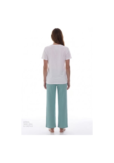 Penti Mint Yeşili Mama Stay Calm Pantolon Pijama Takımı