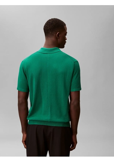 Calvin Klein Ss Supıma Cotton Pol, L4g, S Yeşil Erkek Polo