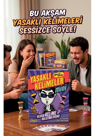 Yasaklı Kelimeler Mini Secret Words - Tabu - Eğlenceli Ve Zeka Geliştirici Kelime Oyunu