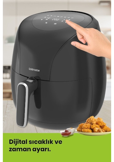 Goldmaster Foodchef 2000 W 6.4 LT XXL Yağsız Sıcak Hava Fritözü