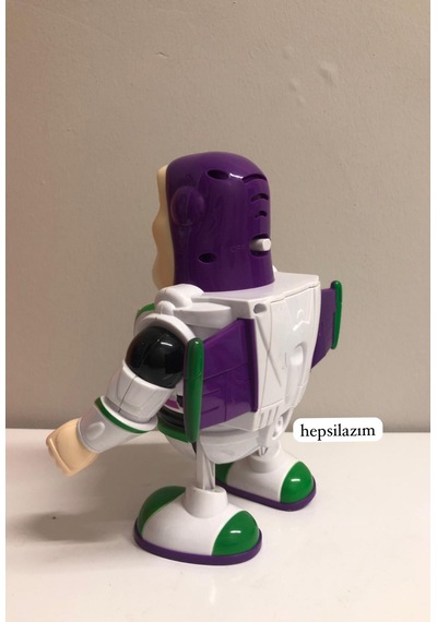 Dans Eden Işıklı Müzik Çalan Hareketli Buzz Lightyear Oyuncak Beyaz - Mor