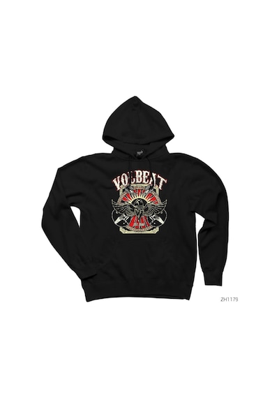 Volbeat Siyah Kapşonlu Sweatshirt Hoodie Siyah