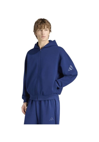 Adidas M Sl Fz Erkek Spor Eşofman Üstü - Ku8002 Mavi