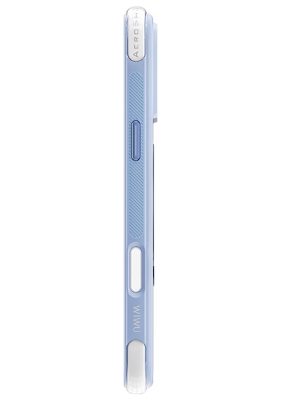Apple iPhone Uyumlu 18 Pro Kılıf Wiwu As-203 Aeroshield Ultra Serisi M-safeli Airbag Standlı Kapak Açık Mavi