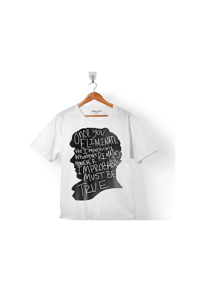 Sherlock Holmes Inspıred Silüet Çocuk Tişört 001