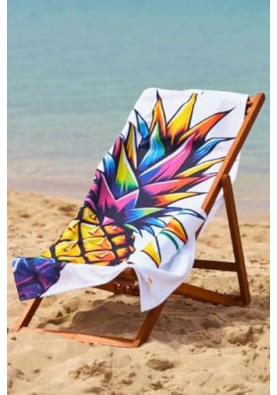 100 Pamuk Açık Pembe Karışık Desen Dört Kenarı Püsküllü 150x150 Cm Plaj Havlusu Diğer
