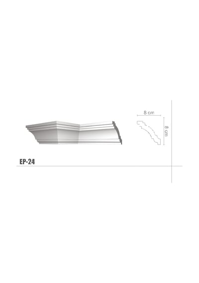 Europiyer Hazır Kartonpiyer Stropiyer 04-Seri (1 Metre Fiyatlı)