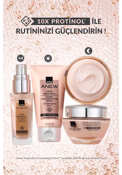 Anew Power Çok Amaçlı Cilt Koruyucu Krem Spf15 50 Ml. Üçlü Paket