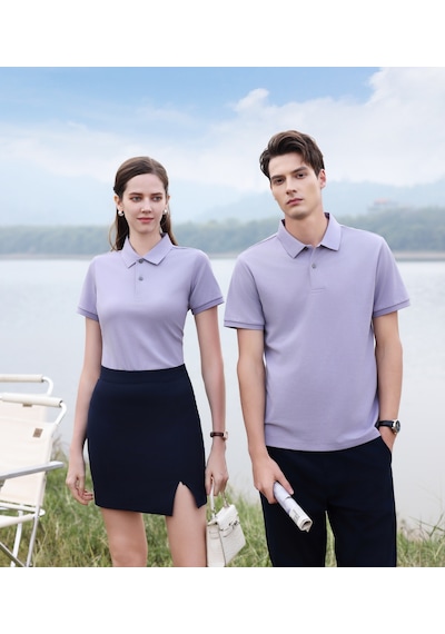 New Performance.arw50169.serintutan-antibakteriyel-yüksek Kalite.düğmeli Polo T.shirt Mor