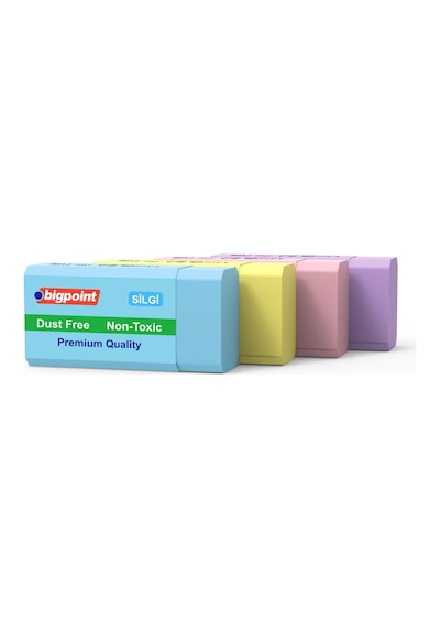 Bigpoint Dust-free Pastel Renkli Silgi X 24 Adet