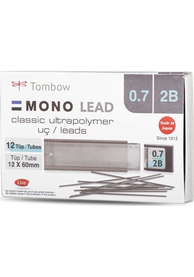 Tombow Mono Lead 0.7mm 2b Min Uç 12'li Kutu