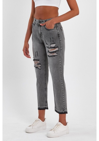Alexandergardi Özel Koleksiyon Yırtık Desenli Denim Pantolon Ag-1023s 001