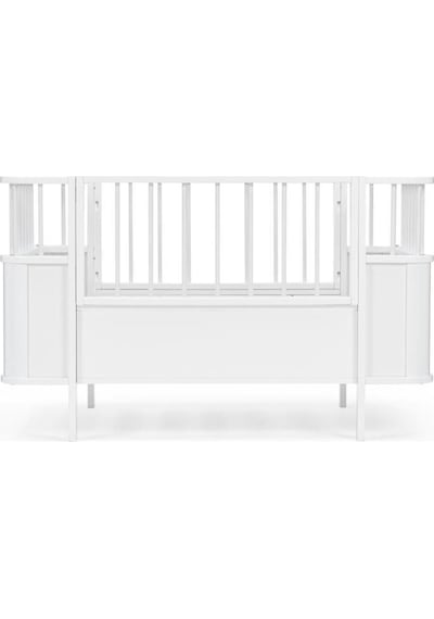 Tommybaby Bella Büyüyen Beşik Karyola 80x130 Beşik Normal Model Beyaz