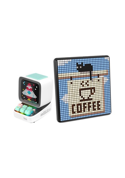 Divoom Ditoo Pro Beyaz Bluetooth Hoparlör + Pixoo Max Led Ekran