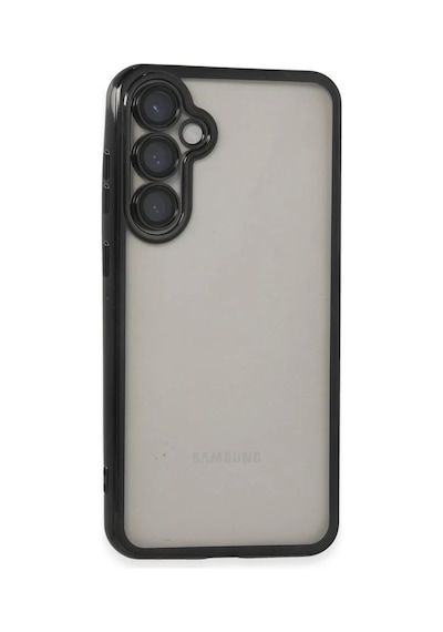 Samsung Galaxy S23 Fe Uyumlu Kılıf Lensli Silikon - Siyah