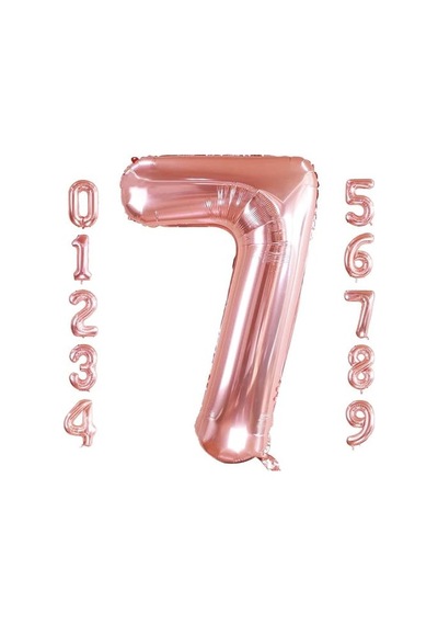 Rose Rakam Folyo Balon 80 Cm Genel