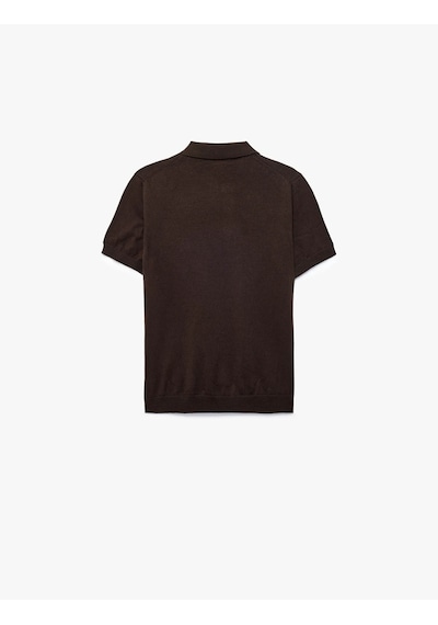 Koton Pamuklu Triko Kahverengi Erkek Çocuk Polo Yaka T-shirt 7wkb90006tt