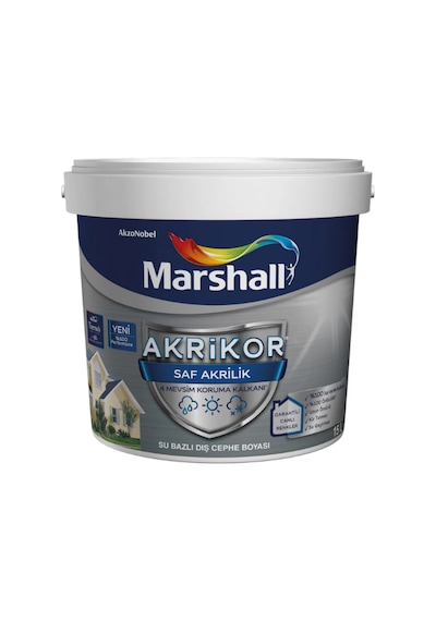 Marshall Akrikor Saf Akrilik Bw Baz 15 L Dış Cephe Boyası Diğer