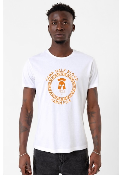 Camp Half Blood Ares Beyaz Erkek Bisikletyaka Tshirt Çok Renkli