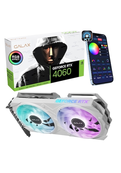 Galax Geforce RTX 4060 EX White 46NSL8MD8NWE 8 GB GDDR6 128 Bit Ekran Kartı