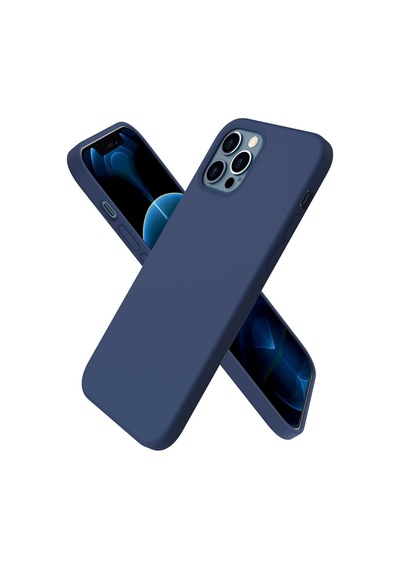 Apple Uyumlu iPhone 12 Pro Kılıf First Silikon Lacivert\