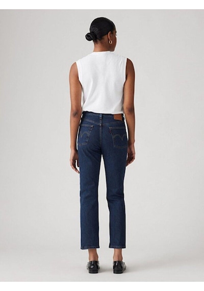 Levi's 501 Crop Kadın Jean Pantolon - Salsa Stonewash-8870 Dark İndigo - Flat Finish