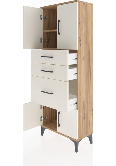 Arges Dolap 2 Raflı 3 Çekmeceli 4 Kapaklı 60x30x163 Çam-aytaşı Çam Arges Dolap 2 Raflı 3 Çekmeceli 4 Kapaklı 60x30x163 Çam-aytaşı Çam