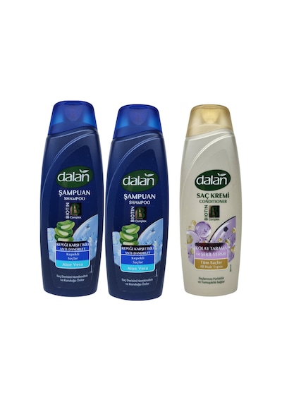 Şampuan Aloe Vera 500ml X 2 Adet + Saç Kremi 500ml
