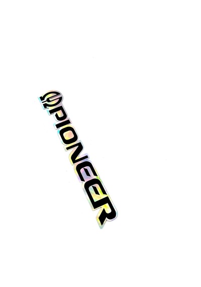 Pıoneer Hologramli Sticker - Oto Pıoneer Sticker -boyut 15x2,5 Cm 1 Adet
