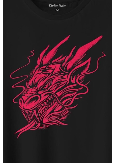 Dragon Japanese Ejder Japon Baskılı Tişört Unisex T-shirt 001