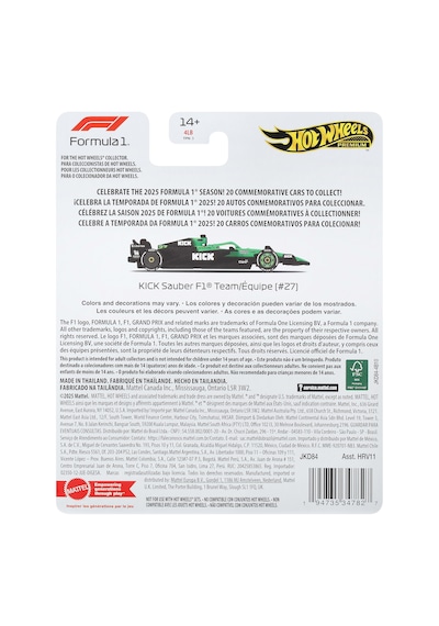 Hot Wheels® F1 - Sauber (Hulkenberg) JKD84