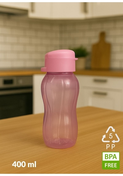 2'li Set Bpa Free 400 Ml Su Şişesi Pp-5 Minik Okul Suluğu Mavi - Pembe