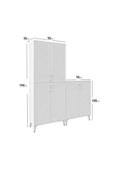 Panjurlu Metal Kulp Pnj6190 Çok Amaçlı Dolap 6 Kapaklı Mutfak Dolabı Balkon Dolabı Kiler Banyo Dolabı Ayakkabılık Beyaz Gümüş Panjurlu Metal Kulp Pnj6190 Çok Amaçlı Dolap 6 Kapaklı Mutfak Dolabı Balkon Dolabı Kiler Banyo Dolabı Ayakkabılık Beyaz Gümüş