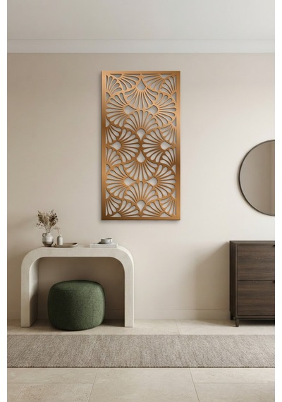 Dekoratif Panel Metal Duvar Tablosu - Duvar Sanatı - Duvar Dekoru - Bronz