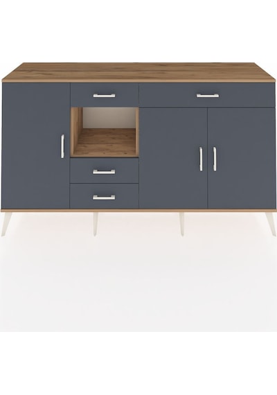 Hyperion Konsol 4 Raflı 4 Çekmeceli 3 Kapaklı 176x44x99 Çam-antrasit Atlas Çam/antrasıt - Atlas Çam Hyperion Konsol 4 Raflı 4 Çekmeceli 3 Kapaklı 176x44x99 Çam-antrasit Atlas Çam/antrasıt - Atlas Çam
