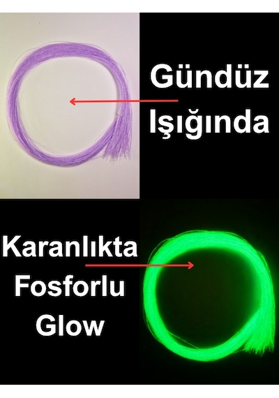Ea genset Mor Fosforlu Glow Çapari Simi Jig Yapım Malzemesi