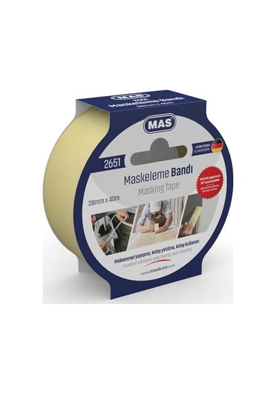 Krepe Maskeleme Bantı 38 Mm X 40 M 2651