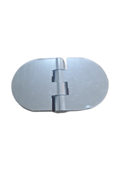 Yaprak Menteşe Oval Alüminyum Gümüş Renk 40x68 Mm 3,3 Mm Kalınlık 5 Adet
