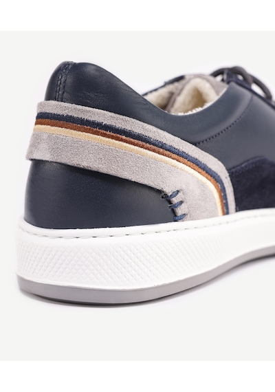 Yargıcı Deri Bağlı Sneakers 24yeay4469x 004 Lacivert