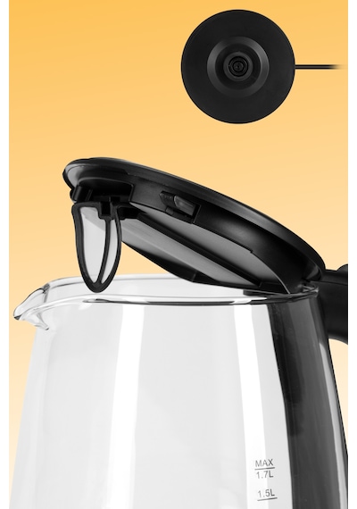 Goldmaster Aquarıne 1.7 Lt Işıklı Cam Kettle Su Isıtıcı