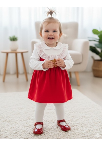 KitiKate Organik Dancer Elbise Kırmızı