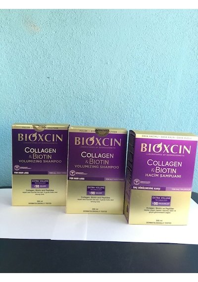 Bıoxcın Collagen Bıotın Hacim Şampuan 3'lü Set