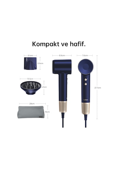 Laifen Swift Premium Saç Kurutma Makinesi- Golden Blue